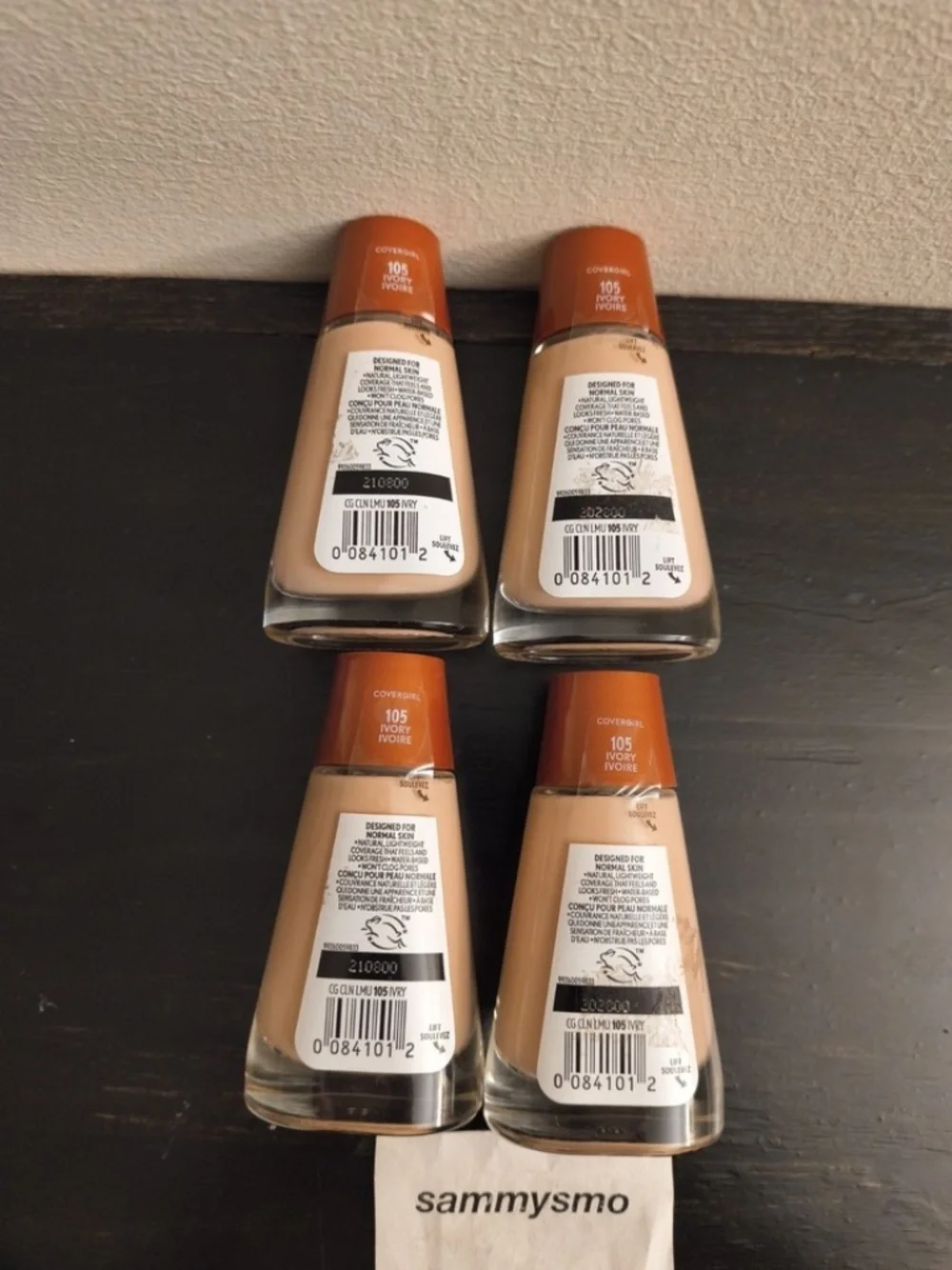 Covergirl Clean Liquid Foundation # 105 Ivory, 1 oz., x4 DISCONTINUED